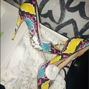 Aldo multi color heels